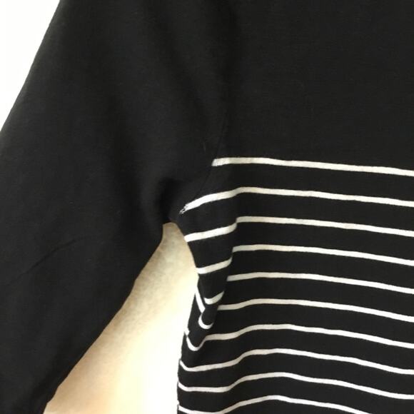 J.Crew Black with White Striped Long Sleeve Top - Picture 9 of 11